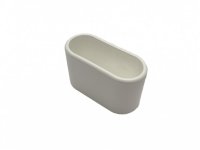 Fußkappe 50mm x 20 mm für Chalet oval in weiß, passend zu Chalet