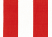 PVC Markisenfolie Blockstreifen rot-weiß 120cm Breite