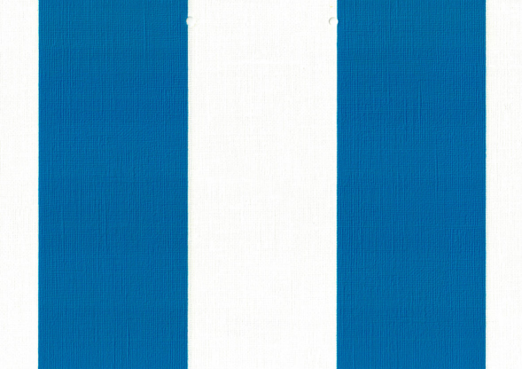 PVC Markisenfolie Blockstreifen blau-weiß 120cm Breite