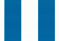 PVC Markisenfolie Blockstreifen blau-weiß 120cm Breite