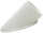 Tischfußkappe 38x25 oval weiss mit Höhenversteller