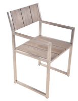 Stuhl Majuro mit Armlehne Teak A-grade, geölt, grey...