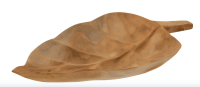 Schüssel /Schale Blatt Teak Naturell Small