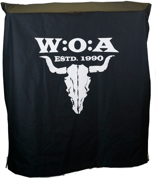 Die original Strandkorb-King Schutzhülle WOA Edition, schwarz, schwere Ausführung