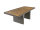 Tisch BRAGA 180 cm, weidengrau mit Holztischplatte, Alu / Kunststoffgeflecht, Akazie