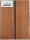 HPL Tischplatte 95 x 95 x 1,3cm, Teak Optik mit Fräsung, Wing Profil