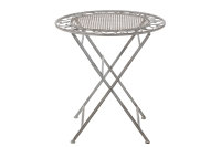 Metall Tisch Ø70cm Greige