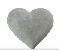Herz Zement Grau Large