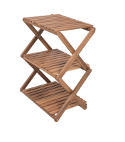 Pflanzregal TULSA mit 3 Ebenen Akazie, geölt