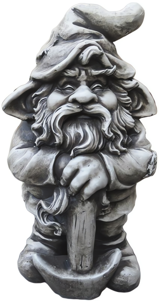 Gartenfigur Zwerg TORIN Stein-Optik