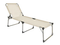 XXL Sonnenliege ABACO, beige Aluminium /...