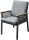 Stuhl DENIA, grau, Aluminium, Non-Wood, Seilbespannung
