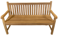 Teakholz Gartenbank SIGLI 3 Sitzer 150cm