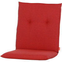 MIRACH Sesselauflage 100cm Dessin Uni rot, 100% Baumwolle