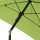 City Mittelstockschirm anthrazit/grün 180cm x 180cm Gestell Stahl anthrazit, Bezug 100% Polyester, 160g/m² grün, Lichtschutzfaktor UPF 50+