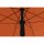 City Mittelstockschirm anthrazit/terracotta Ø180cm Gestell Stahl anthrazit, Bezug 100% Polyester, 160g/m² terracotta, Lichtschutzfaktor UPF 50+