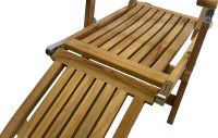 Teakholz Deckchair, verstellbar, Edelstahlbeschläge