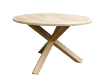 Teakholz Gartentisch JUMBO rund 120cm