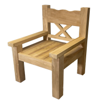 Teakholz Sessel JUMBO, Natural Teak