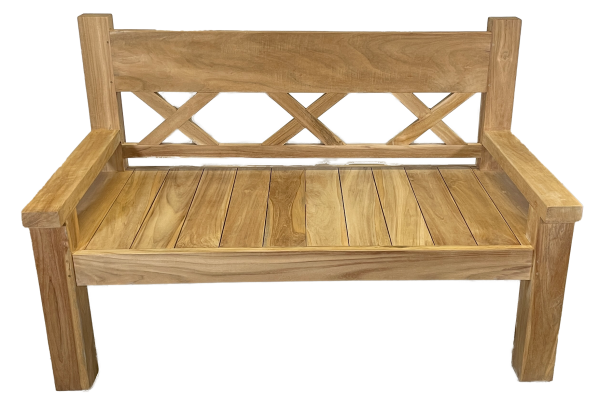 Teakholz Gartenbank JUMBO, Natural Teak