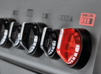 Hyde 6 SIKR Turbo 6-Brenner , 26kW, 800 °C Turbo Zone, Switch Grid, Infarot-Backburner und Seitenkocher