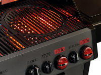 Hyde 6 SIKR Turbo 6-Brenner , 26kW, 800 °C Turbo Zone, Switch Grid, Infarot-Backburner und Seitenkocher