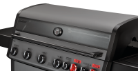 Hyde 6 SIKR Turbo 6-Brenner , 26kW, 800 °C Turbo Zone, Switch Grid, Infarot-Backburner und Seitenkocher