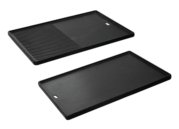 Enders Gusseisen-Plancha 42x44 Cm – Für Serien Hyde & Chicago Next, Mit Fettrinne