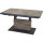 Talina Lift-Ausziehtisch 140/180cm x 90cm, washed-grey Gestell aus Aluminium in matt anthrazit, Tischplatte aus Keramik in washed grey