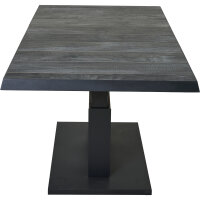 Talina Lift-Ausziehtisch 140/180cm x 90cm, wood-grey Gestell aus Aluminium in matt anthrazit, Tischplatte aus Keramik in wood grey