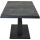 Talina Lift-Ausziehtisch 140/180cm x 90cm, wood-grey Gestell aus Aluminium in matt anthrazit, Tischplatte aus Keramik in wood grey