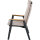 Cortina Move Sessel, natur Alu, Rope, Armlehnen Teak