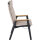 Cortina Move Sessel, natur Alu, Rope, Armlehnen Teak