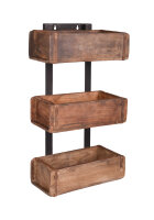 Deko-Regal Ziegelform SERVARE mit 3 Fächern,...