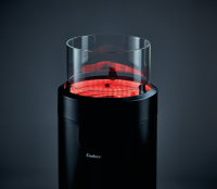 Terrassenfeuer NOVA LED M - black/ silver 50mbar