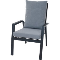 Valencia Comfort Plus Sessel matt anthrazit / Aluminium /...