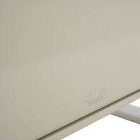 Repton Bank 3er / seidengrau, taupe / Aluminium / inkl. Kissen