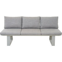 Repton Bank 3er / seidengrau, taupe / Aluminium / inkl....
