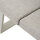 Repton Bank 3er / seidengrau, taupe / Aluminium / inkl. Kissen