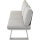 Repton Bank 3er / seidengrau, taupe / Aluminium / inkl. Kissen