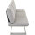 Repton Bank 3er / seidengrau, taupe / Aluminium / inkl. Kissen