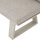 Repton Bank 3er / seidengrau, taupe / Aluminium / inkl. Kissen