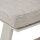 Repton Bank 3er / seidengrau, taupe / Aluminium / inkl. Kissen