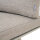 Repton Bank 3er / seidengrau, taupe / Aluminium / inkl. Kissen