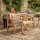 Teakholz Gartenbank LINGGA Rustic 2 Sitzer 130cm