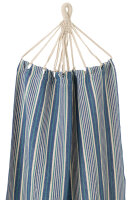 Hängematte Streifen blau/weiss, Baumwolle / Polyester