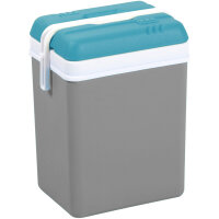 Kühlbox Promotion 15 Liter, blauer Deckel, Box grau
