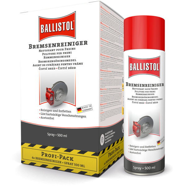 Spray Bremsenreiniger 4 x 500 ml 4er-Pack