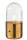 Tischlampe Antik, Led,  Glas / Zink,Gold,Large