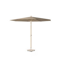 Mittelstockschirm Riva Ø250 Teak look / Taupe